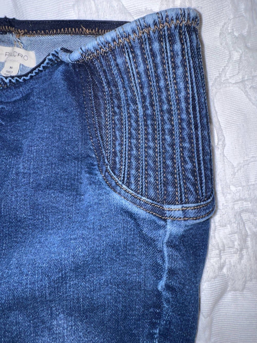 Pilcro Anthropologie Women’s Pull On Bootcut Jeans Dark Wash Stretch Size 30 - Picture 4 of 6